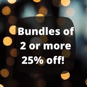 Bundles 25% off